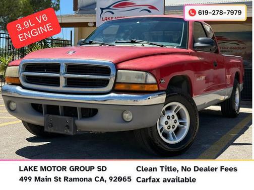 Red 1999 Dodge Dakota SLT Club Cab