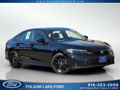 Black 2025 Honda Civic Sport