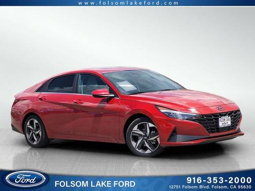 Scarlet Red 2023 Hyundai ELANTRA HEV Limited