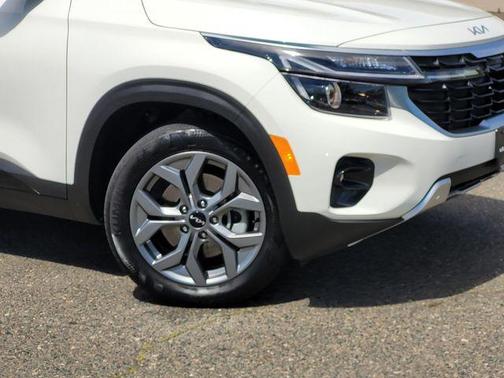 Clear White / Black Roof 2024 Kia Seltos S