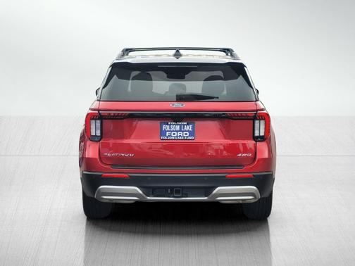 Red Metallic 2025 Ford Explorer Platinum