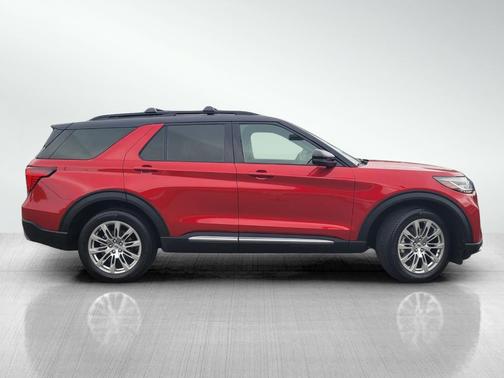 Red Metallic 2025 Ford Explorer Platinum