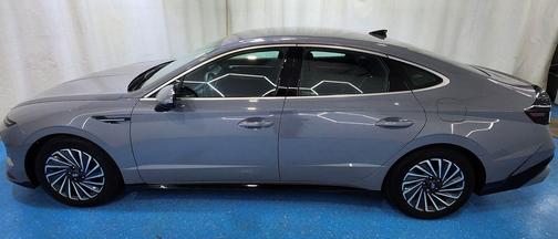 Blue 2024 Hyundai SONATA Hybrid SEL