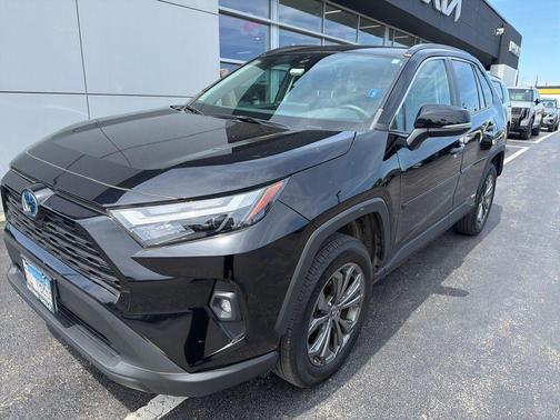 Midnight Black Metallic 2022 Toyota RAV4 Hybrid XLE Premium