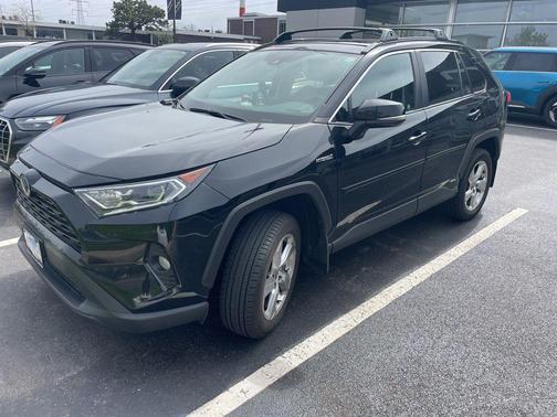 Midnight Black Metallic 2021 Toyota RAV4 Hybrid XLE Premium