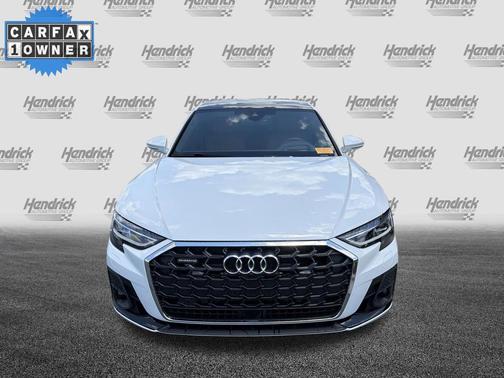 Glacier White Metallic 2025 Audi A8 L 55 TFSI quattro