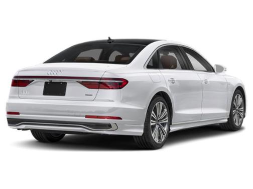 Glacier White Metallic 2025 Audi A8 L 55 TFSI quattro