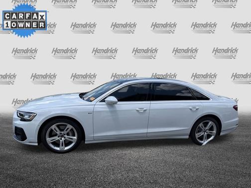 Glacier White Metallic 2025 Audi A8 L 55 TFSI quattro