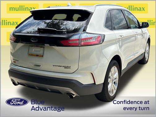Star White Metallic Tri-Coat 2020 Ford Edge Titanium
