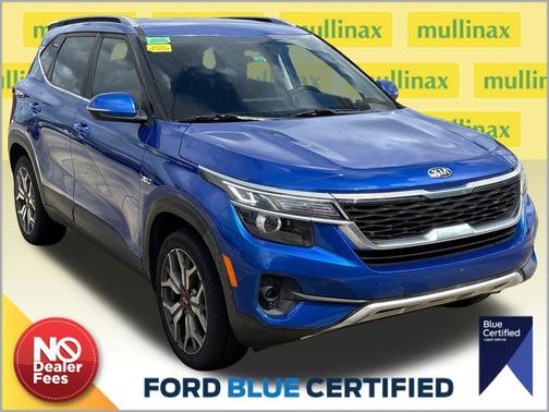 Neptune Blue 2021 Kia Seltos S Turbo