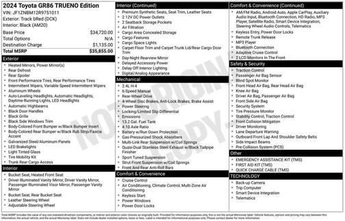 2024 Toyota GR86 Base