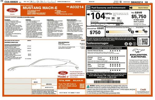 Shadow Black 2025 Ford Mustang Mach-E Premium