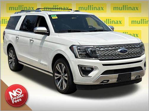 Star White Metallic Tri-Coat 2021 Ford Expedition Max Platinum
