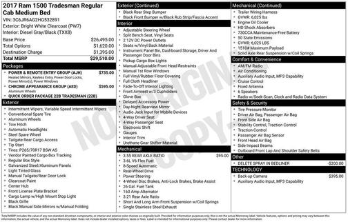 2017 RAM 1500 Tradesman