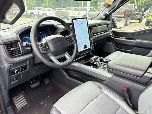 Antimatter Blue Metallic 2025 Ford F-150 Lightning LARIAT