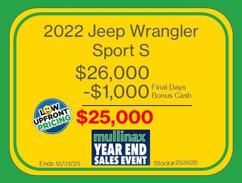 2022 Jeep Wrangler Sport S
