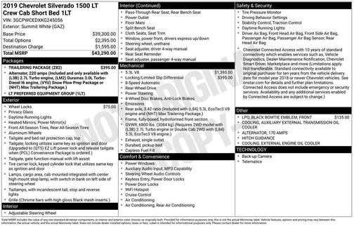 2019 Chevrolet Silverado 1500 LT