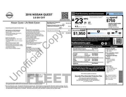 2016 Nissan Quest SV