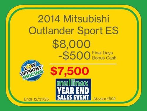 2014 Mitsubishi Outlander Sport ES