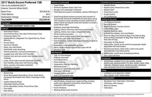 2017 Buick Encore Preferred