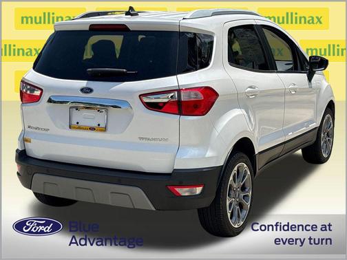 White Platinum Metallic Tri-Coat 2021 Ford EcoSport Titanium