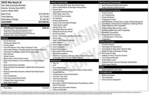 Gravity Gray 2022 Kia Soul LX