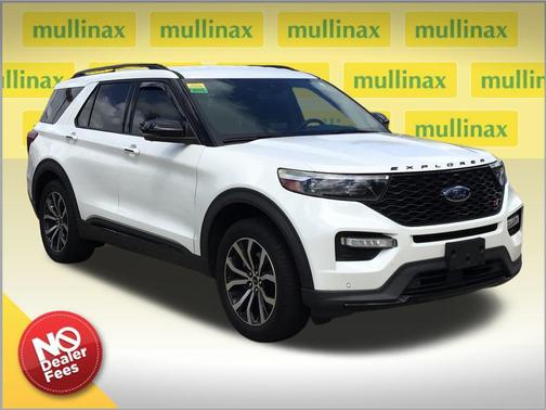 Star White Metallic Tri-Coat 2020 Ford Explorer ST