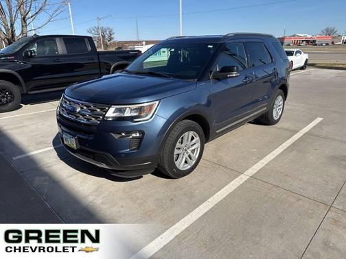 Blue 2018 Ford Explorer XLT