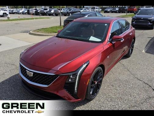 Red 2025 Cadillac CT5 Premium Luxury AWD
