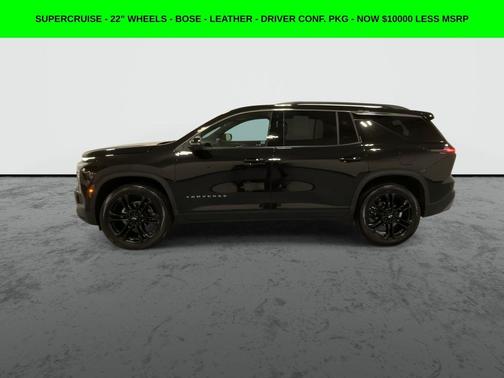 Black 2025 Chevrolet Traverse LT
