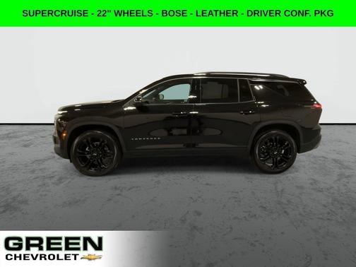 Black 2025 Chevrolet Traverse LT