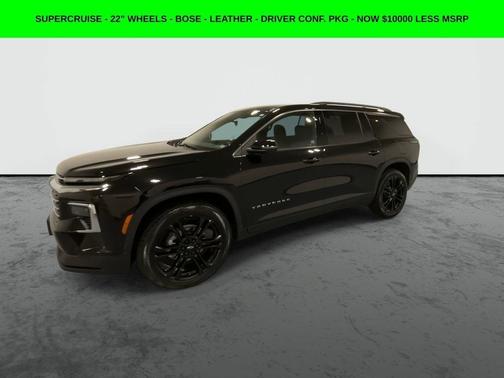 Black 2025 Chevrolet Traverse LT