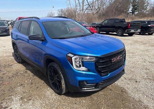 Blue 2024 GMC Terrain SLE
