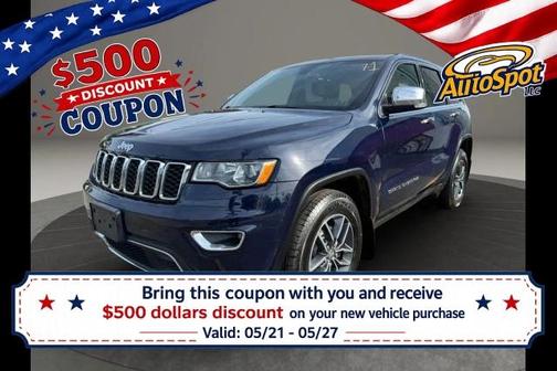 Blue 2017 Jeep Grand Cherokee Limited