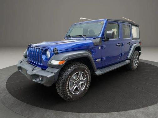 Blue 2018 Jeep Wrangler Unlimited Sport S