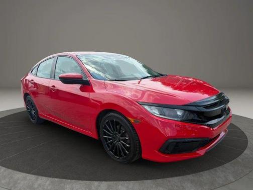 Red 2019 Honda Civic LX