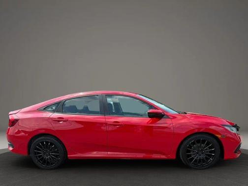 Red 2019 Honda Civic LX
