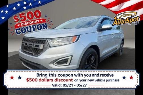 Silver 2018 Ford Edge SEL