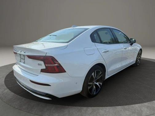 White 2023 Volvo S60 B5 Plus Dark Theme