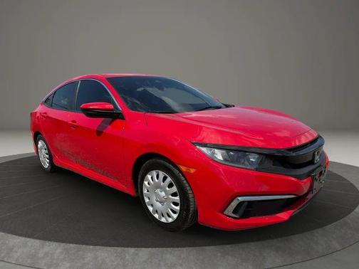 Red 2019 Honda Civic LX
