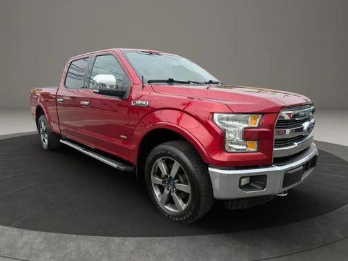 Red 2015 Ford F-150 Lariat