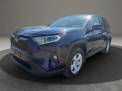 Blue 2019 Toyota RAV4 Hybrid XLE