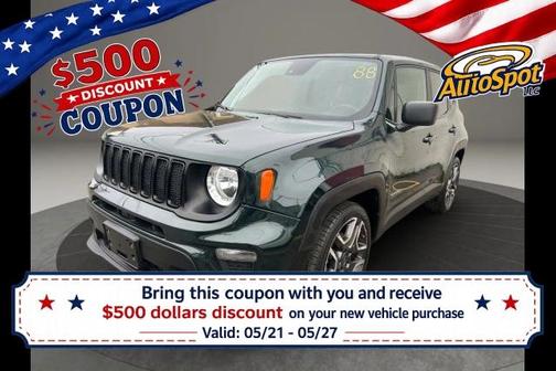 Green 2021 Jeep Renegade Sport