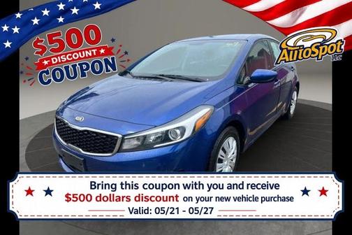 Blue 2017 Kia Forte LX