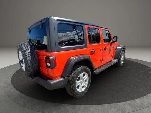 Orange 2020 Jeep Wrangler Unlimited Sport S