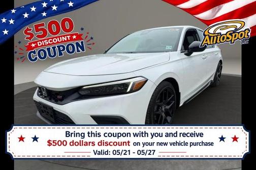 White 2023 Honda Civic Si Base