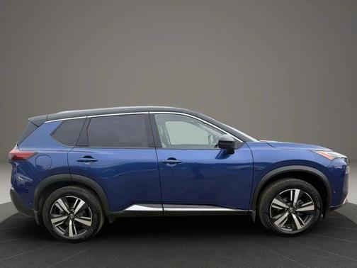 Blue 2021 Nissan Rogue Platinum