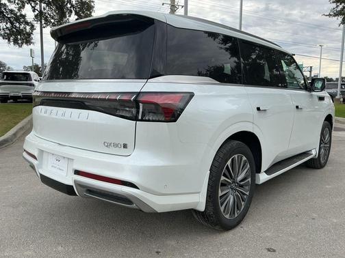 Radiant White 2026 INFINITI QX80 Luxe