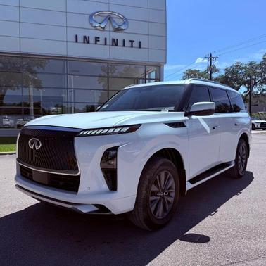 Radiant White 2026 INFINITI QX80 PURE