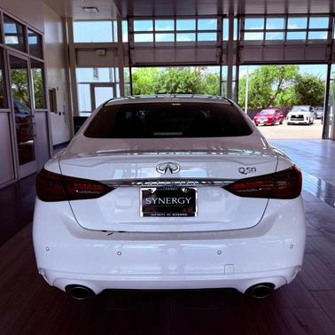 Pure White 2023 INFINITI Q50 LUXE
